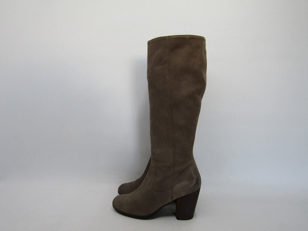 BP Womens Size 8.5 M Brown Leather Zip Knee High Fashion Boots Bootie
